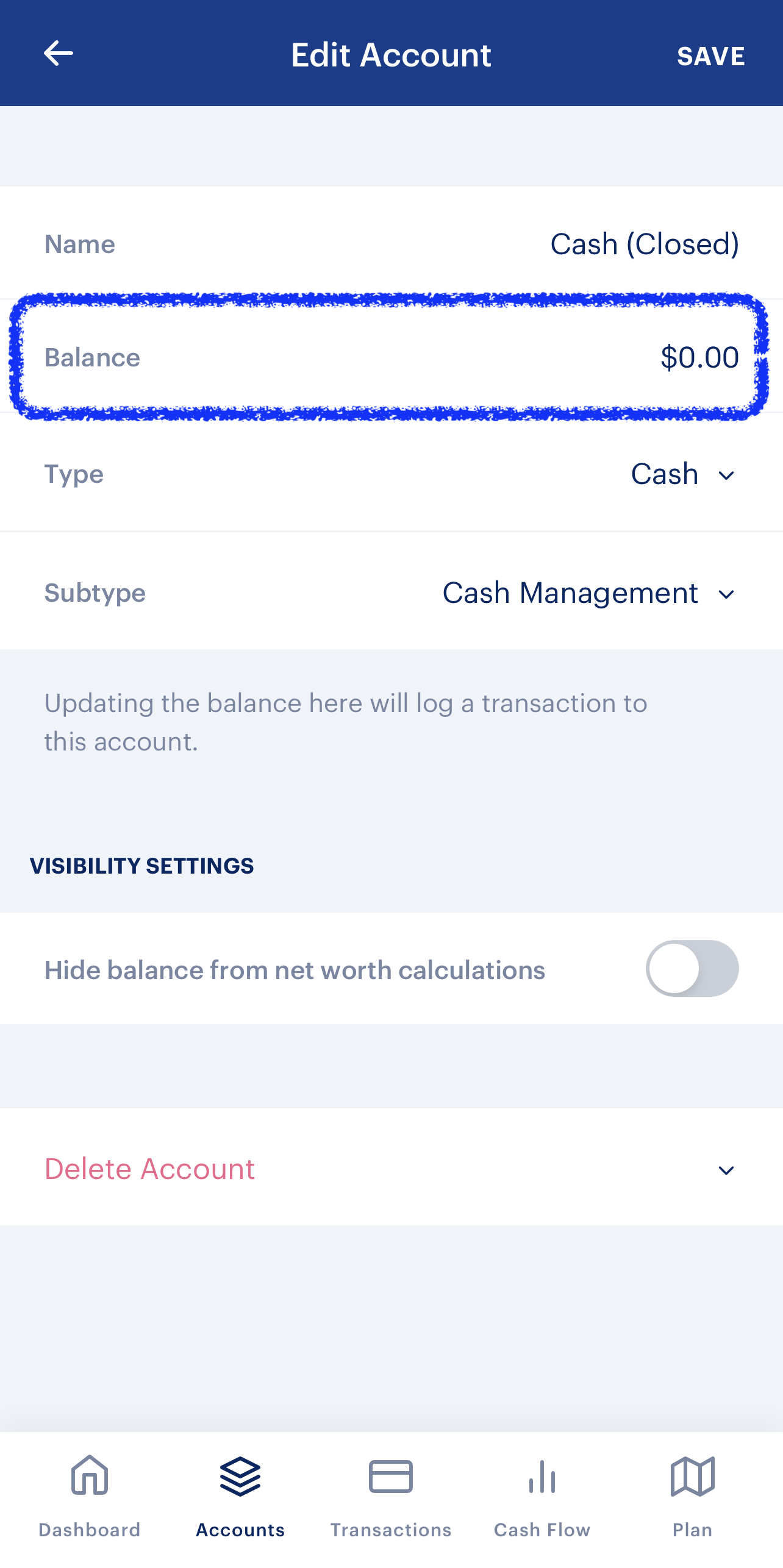 Manual accounts – Help | Monarch Money